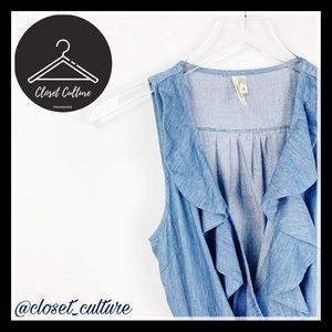 Hello Miss | Chambray Wrap Dress